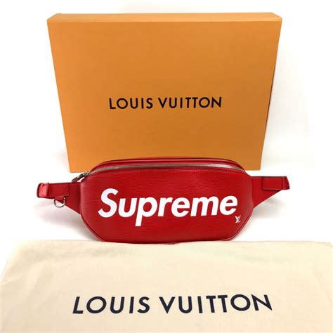 supreme x louis vuitton fanny pack red|louis Vuitton X supreme price.